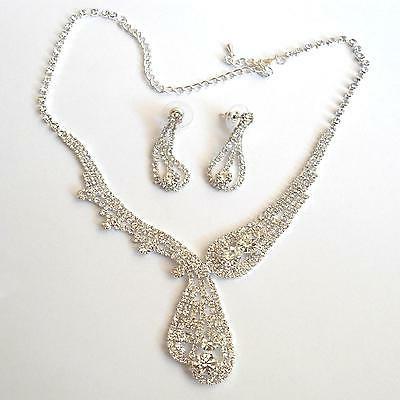 parure donna collana e orecchini tennis colore