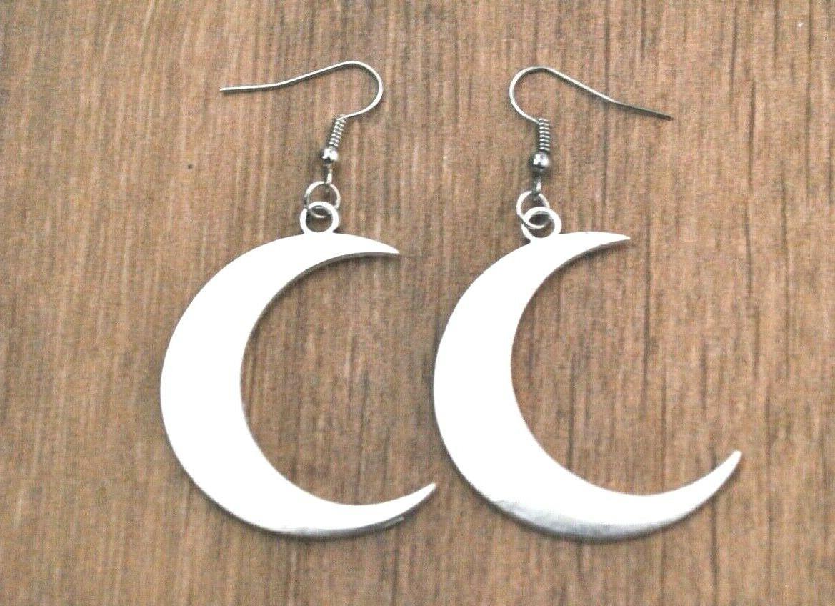 pendenti donna lune argentate nuovo bigiotteria accessori