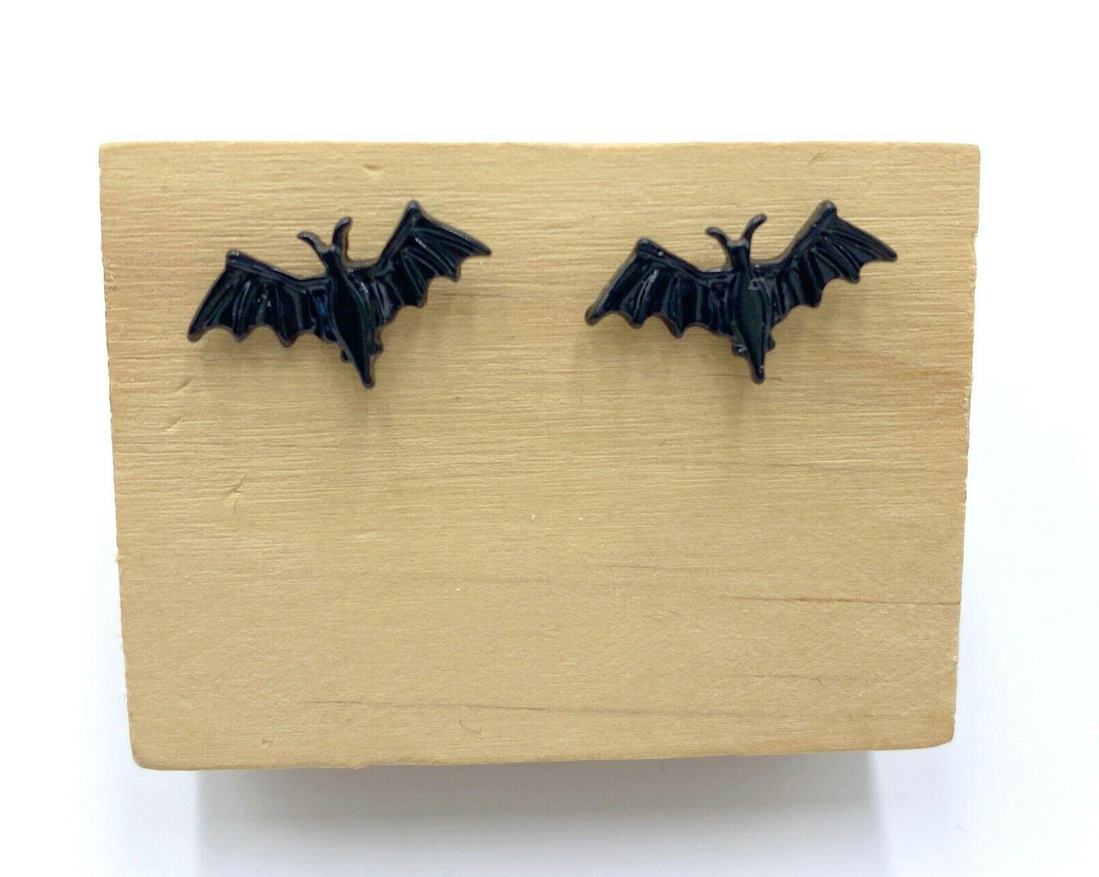 pendenti donna pipistrelli neri piccoli nuovi punk