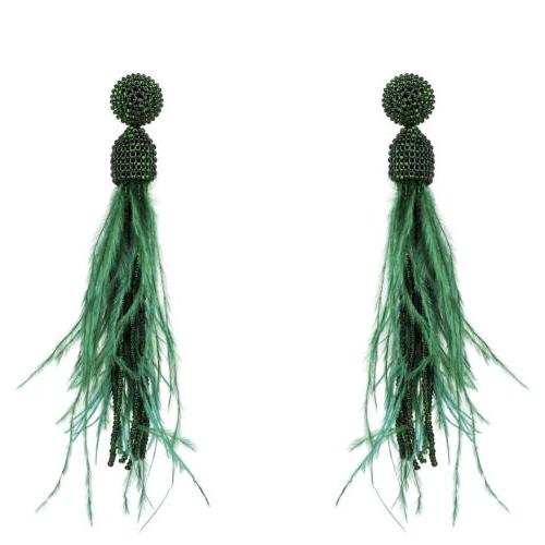 perline nappa scuro verde smeraldo gemma struzzo