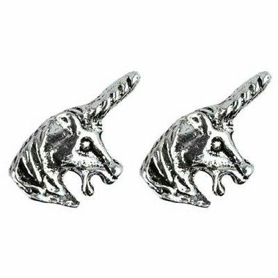 petite 925 argento sterling unicorno design orecchini