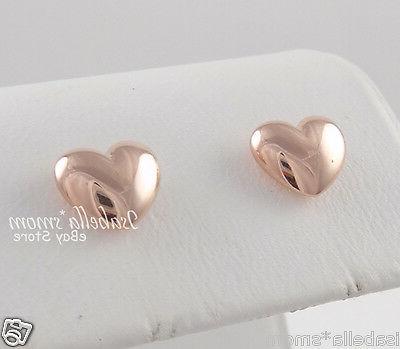 petite cuori autentico rosa placcato oro love