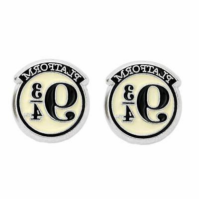 piattaforma 9 3 4 placcato argento orecchini