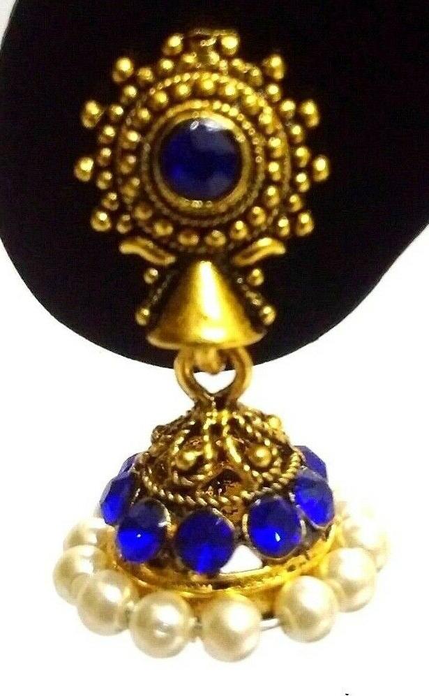 piccoli dorato ossidato orecchini jhumka pierangelo imitazio