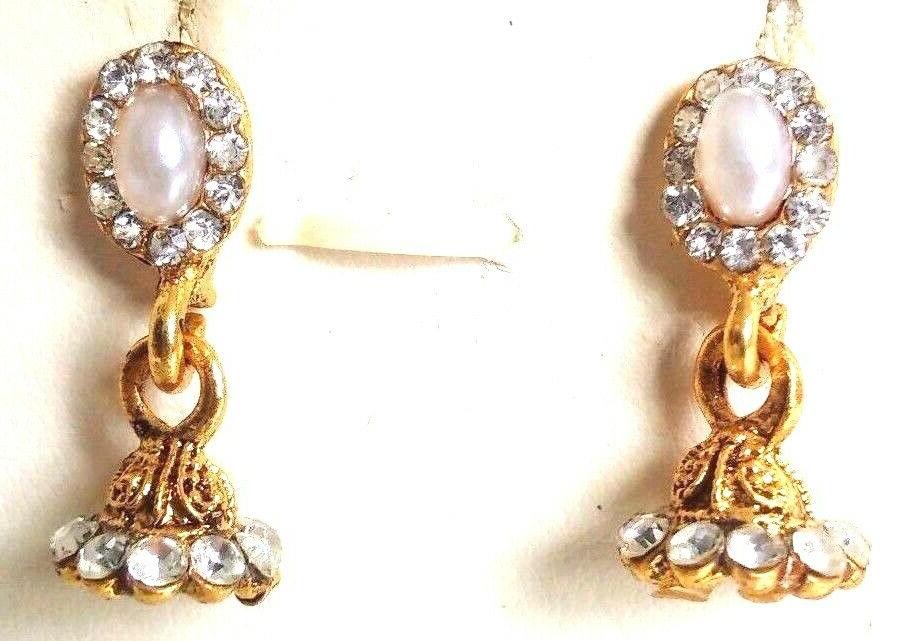 piccoli dorato ossidato orecchino jhumka pierangelo tribale