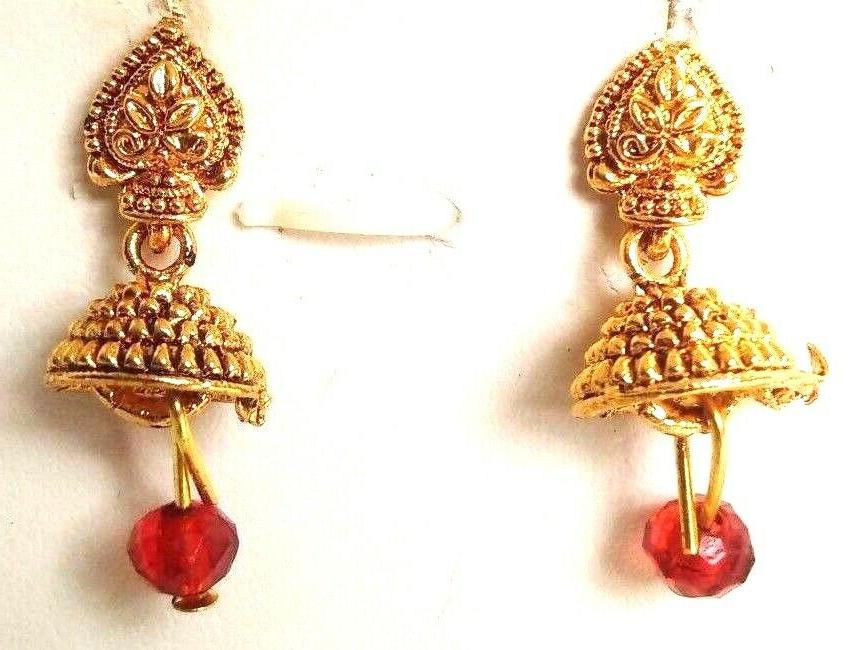 piccoli dorato oxidize orecchino jhumka pierangelo sposa