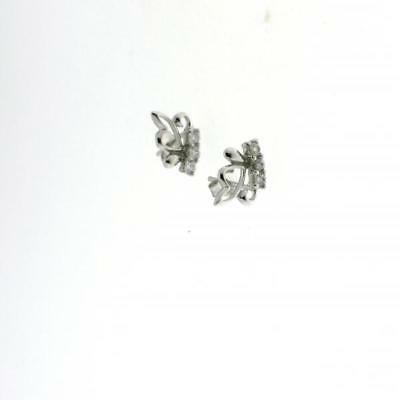 piccoli orecchini farfalla vero argento 925 rodiato