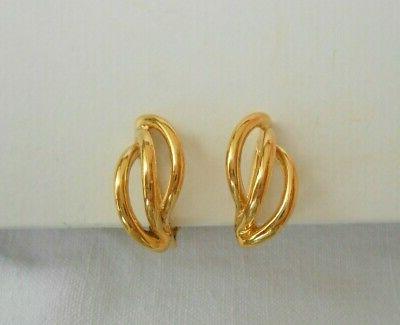 piccoli orecchini firmati chiusura a clip metallo