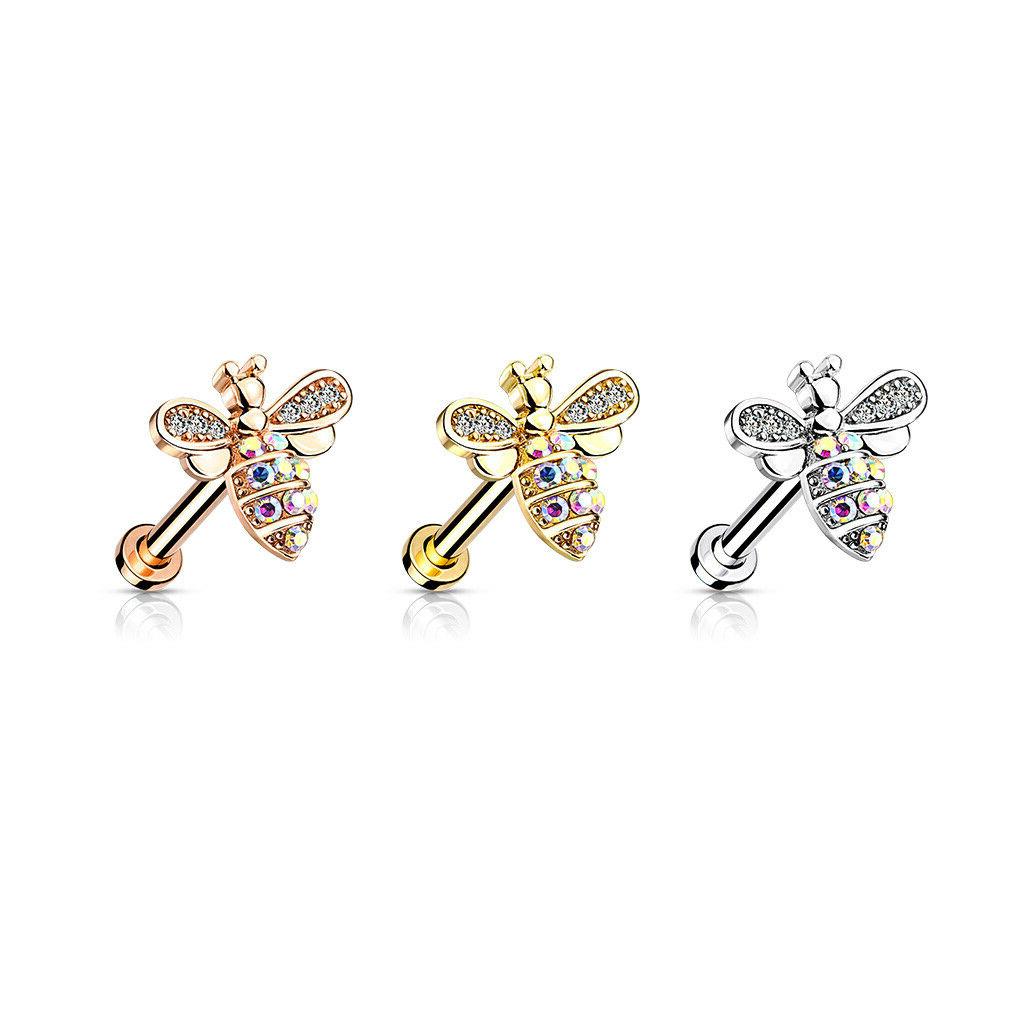 piercing al trago helix labret orecchini ape