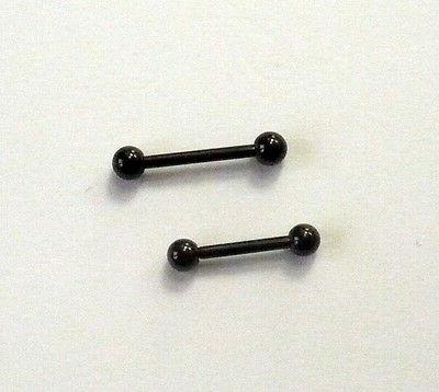 piercing barretta black acciaio nero chirurgico 316l