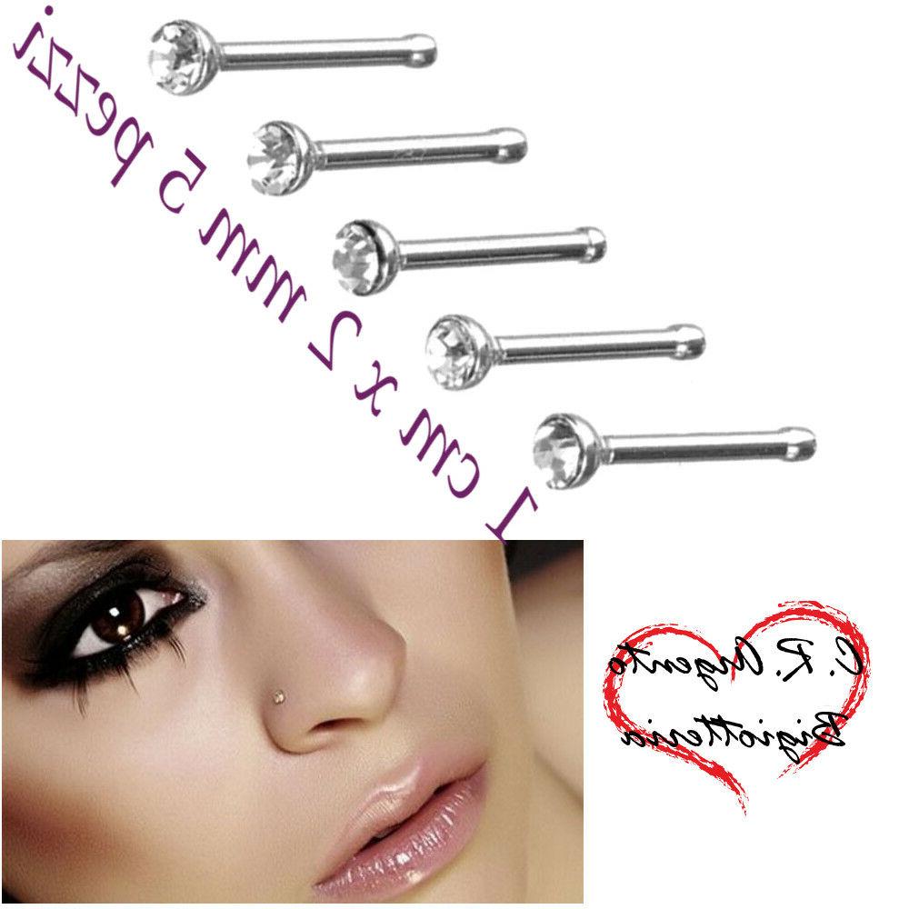 piercing naso acciaio per inox in orecchino