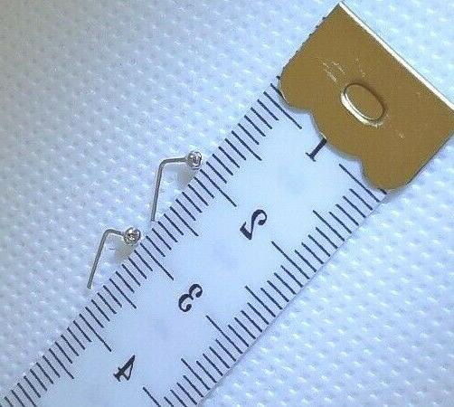 piercing orecchino naso oro bianco 18k zircone