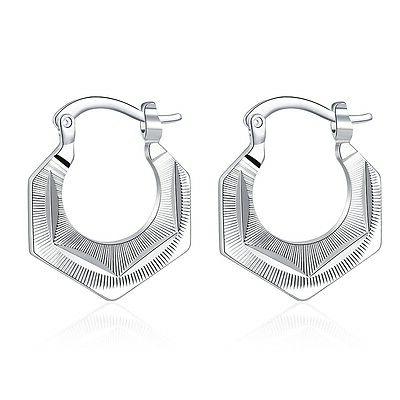 placcato argento rotondo inciso carini donna cerchi