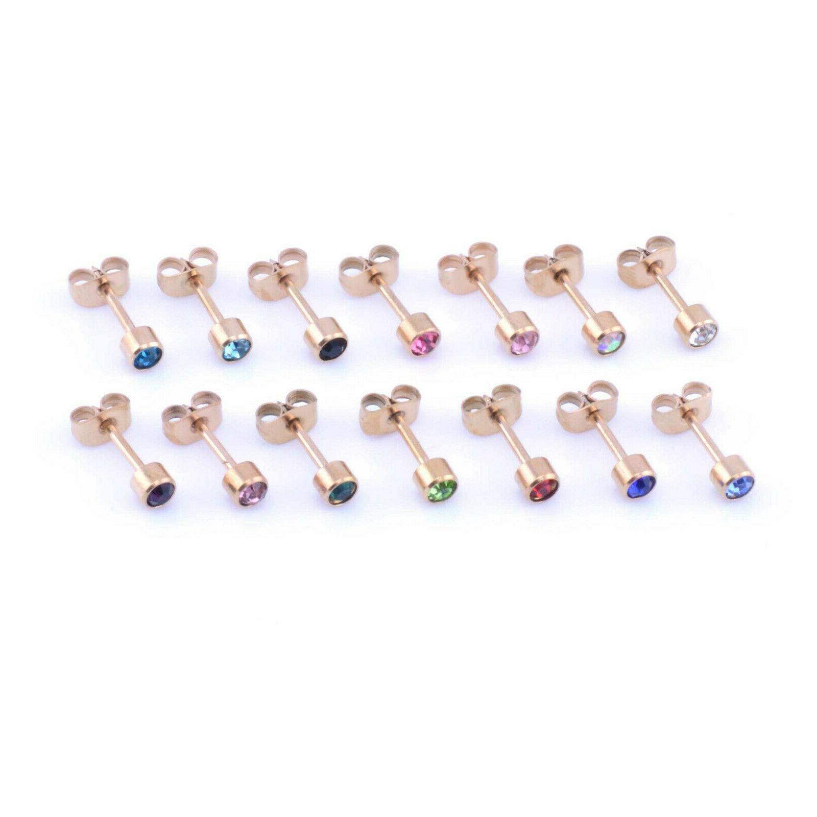 placcato oro rosa zirconia cubica cristallo gemma