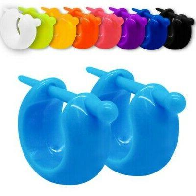 plastica orecchini a cerchio in 80er anni