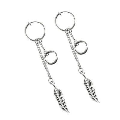 pompon con catena a foglia di piume