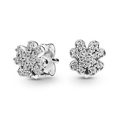 radiante clovers quadrifoglio orecchini sterling zirconia do