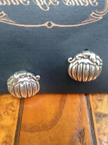 rare vintage pumpkin earrings orecchini zucca halloween
