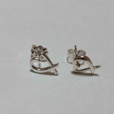 raro sv925 orecchini argento cuore amoroso mini