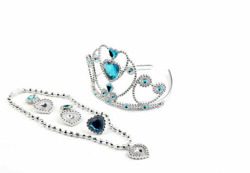 regina dei ghiacci corona orecchini e collana