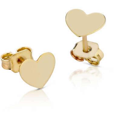 roberto orecchini bimba cuore oro rosa nkt270