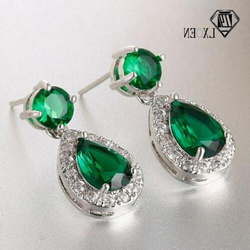 romantico cristallo verde acqua orecchini a goccia