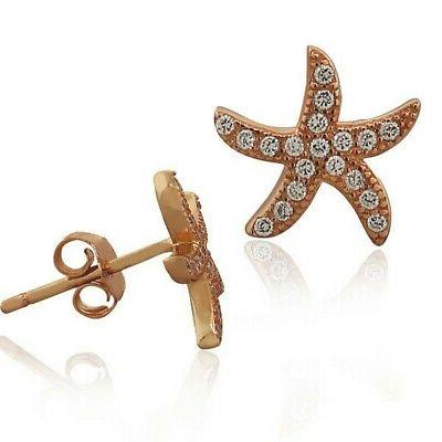 rosa argento sterling oro bianco cristalli stella