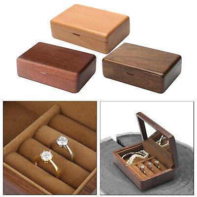 rustico in legno orecchini ad anello dei