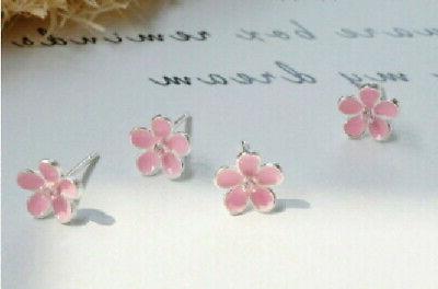 s01 orecchini fiore fiorellini rosa di ciliegio