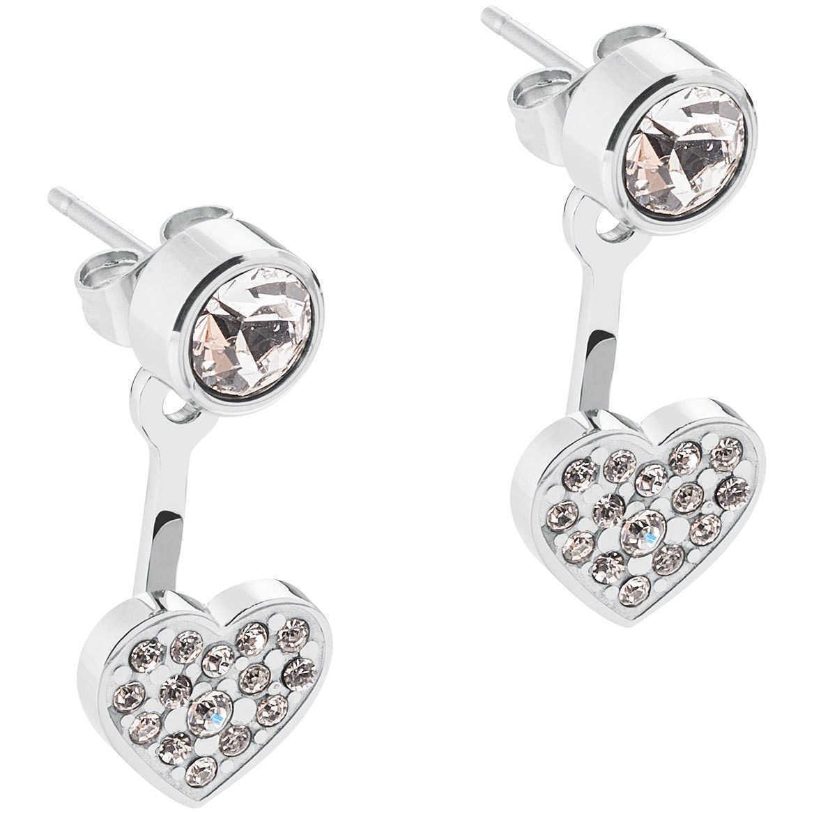 sagapo orecchini donna acciaio a lobo pendenti