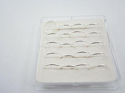 scatola di 20 orecchini da naso cerchietto