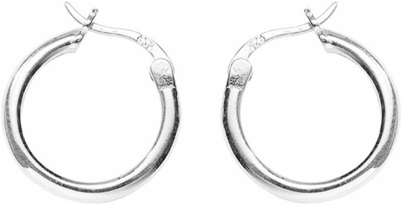 semplice cerchio orecchini in argento 925 uomo