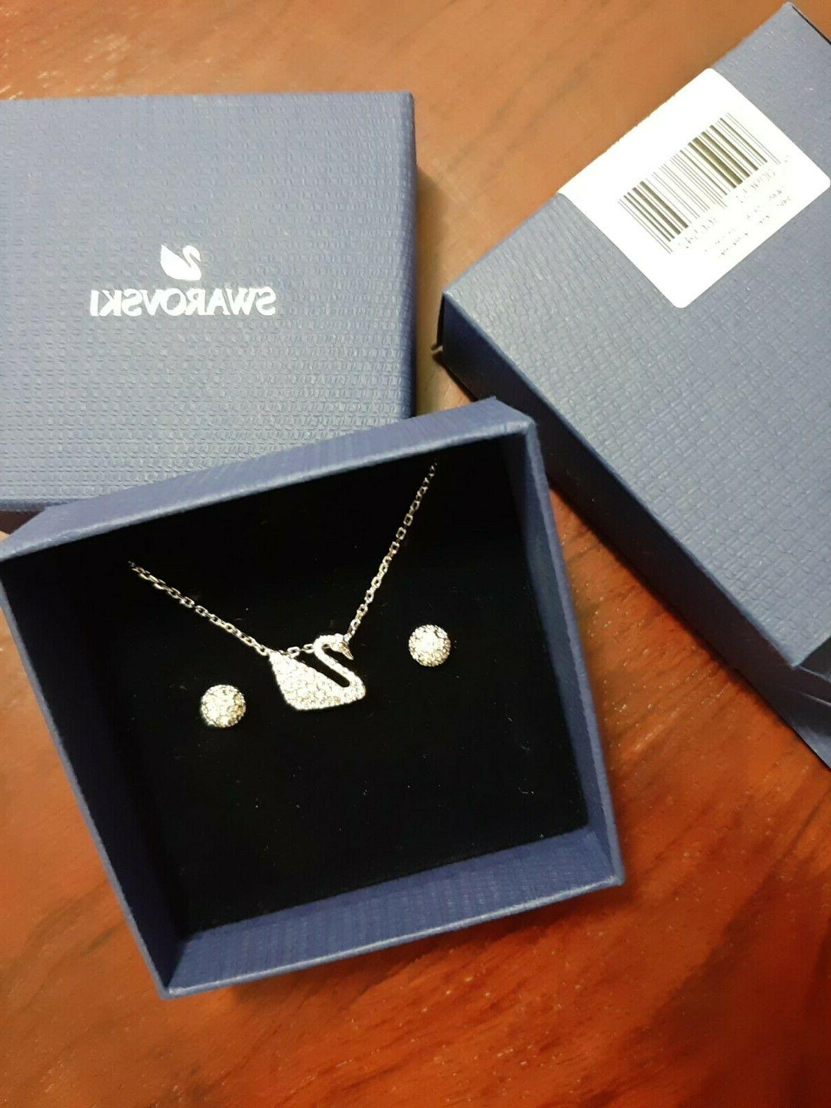 set classic swan set con collana cigno