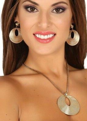 set collana e orecchini anni 70