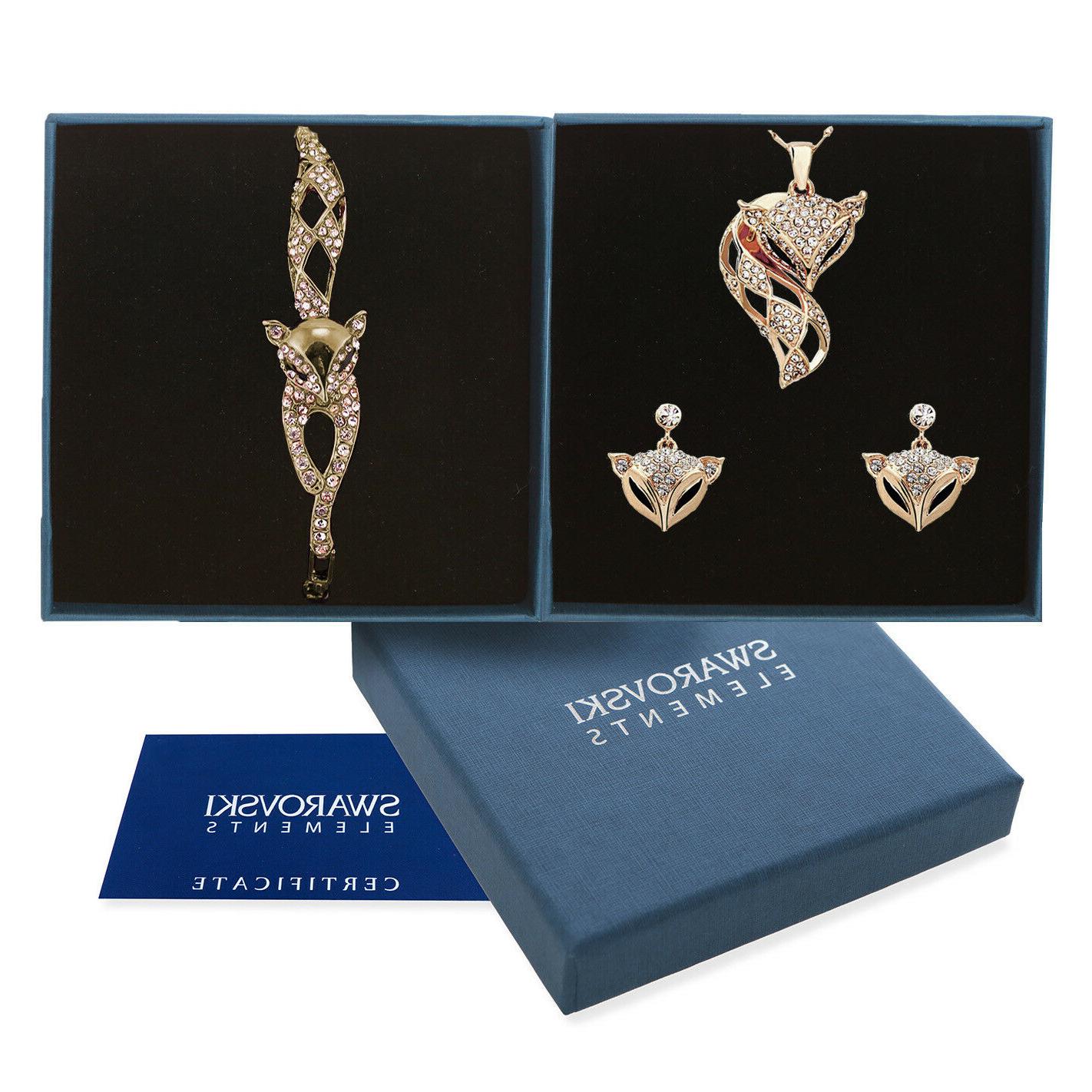 set collana orecchini bracciale oro swarovski elements