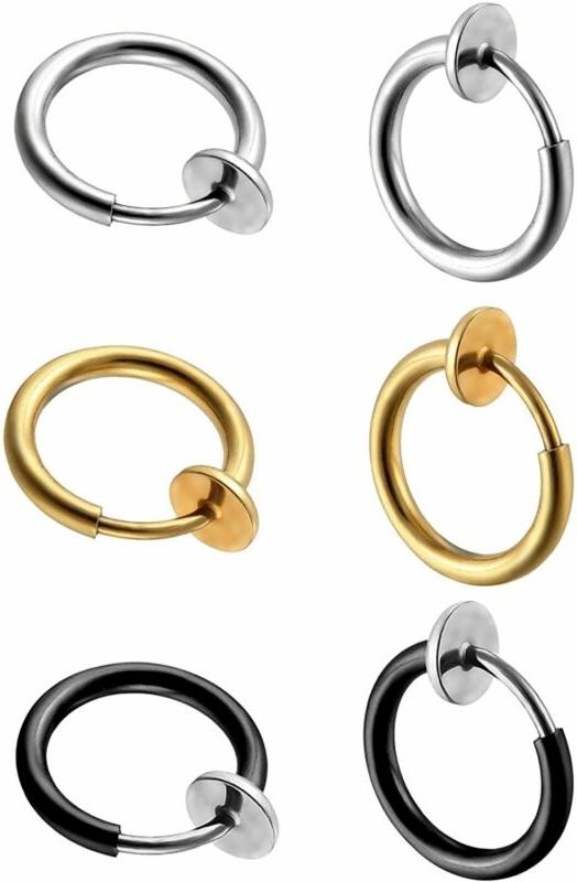 set di 3 paia orecchini a cerchio