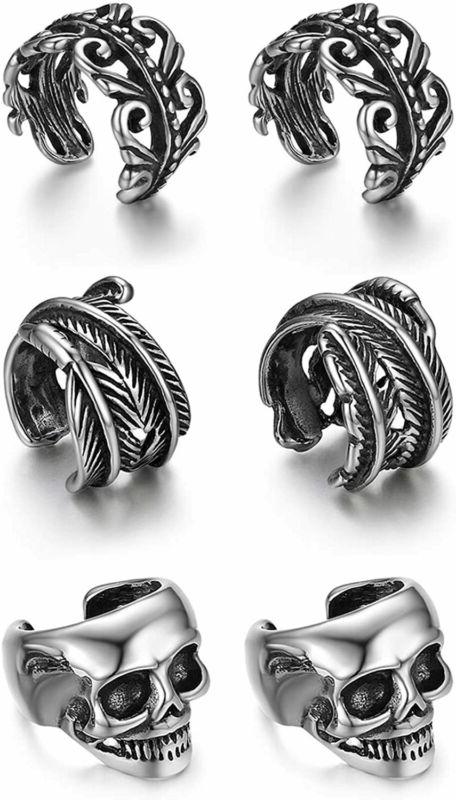 set di 3 paia orecchini a clip