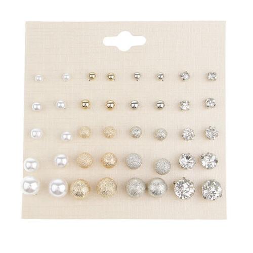 set di gioielli a forma di orecchini