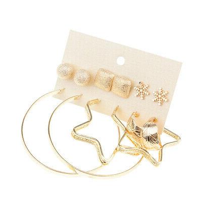 set di orecchini a bottone a forma