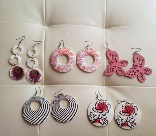 set orecchini 6 paia pendenti
