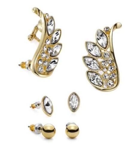 set orecchini isabelle ear cuff ali perle