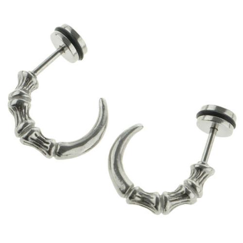 set orecchini punk per uomo con accessorio