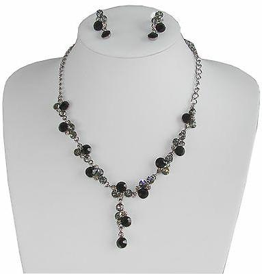 set parure collana e orecchini bigiotteria raffinata