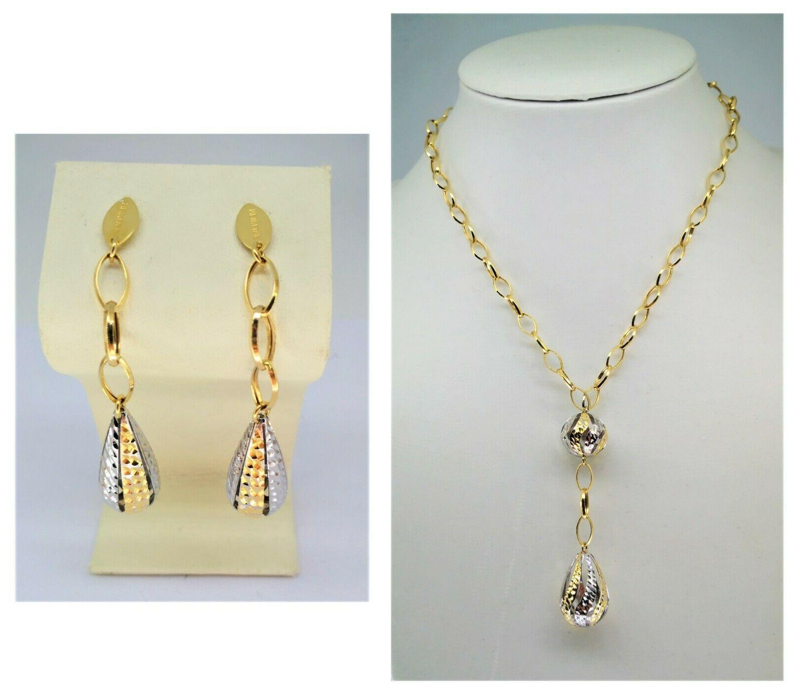 set parure completo collana orecchini donna oro