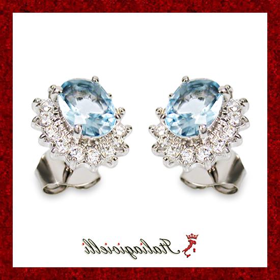 sfarzosi orecchini acquamarina gioielli donna argento 925