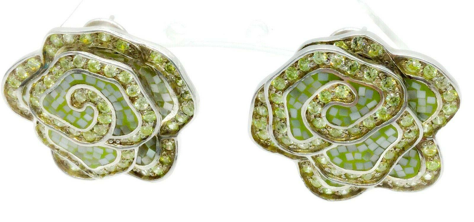 simpatici orecchini argento 925 con zirconi e