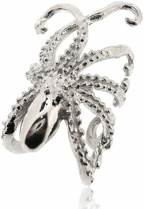 sovats orecchini ear cuff calamaro argento donna