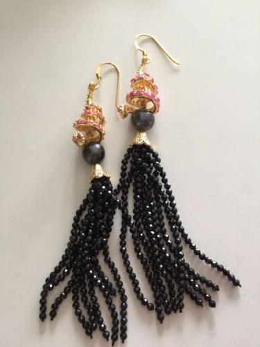 sterling silver earrings snake rubin orecchini argento