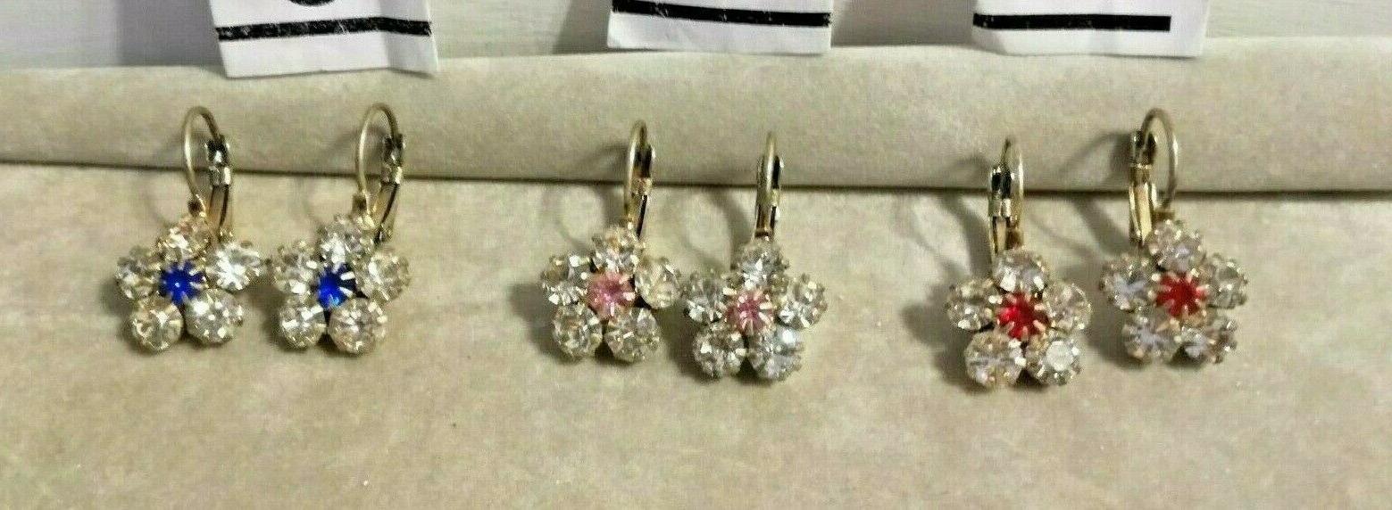 stock 9 orecchini donna a pendete color