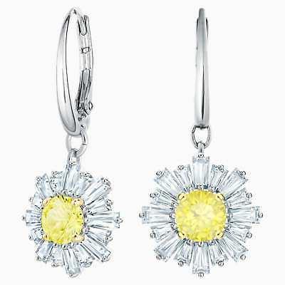 swarovski gioielli sunshine forato orecchini rodio placcato